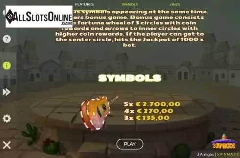 Paytable 3