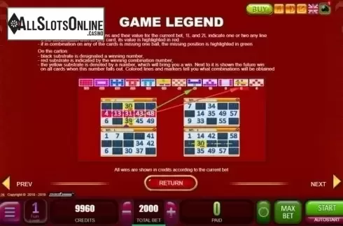 Game Rules. 88 Bingo 88 from Belatra Games