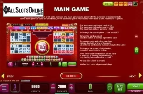 Game Rules. 88 Bingo 88 from Belatra Games