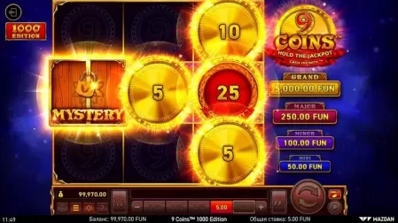 9 Coins™: 1000 Edition slot screenshot 2