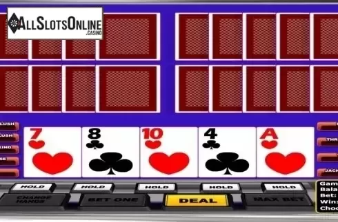 Game Screen 2. All American Poker MH (Betsoft) from Betsoft