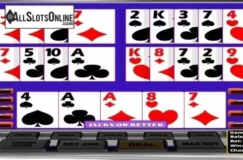 Game Screen 3. All American Poker MH (Betsoft) from Betsoft