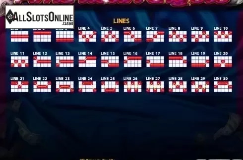 Paytable 3. American Gigolo from Casino Technology