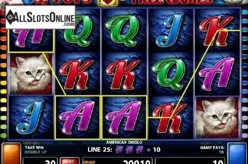 Win screen 1. American Gigolo from Casino Technology