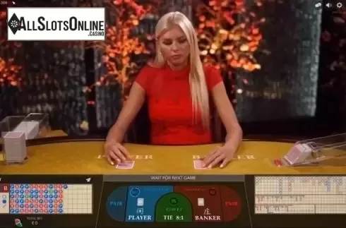 Game Screen. Baccarat A from Evolution Gaming
