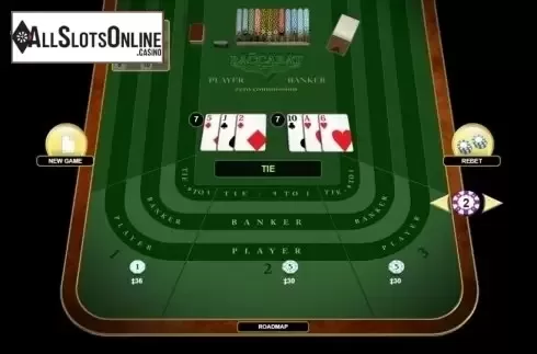 Game Screen. Baccarat Zero Commission from Habanero