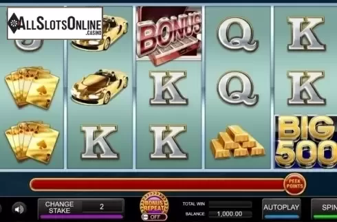 Reel Screen. Big 500 Slot from Inspired Gaming