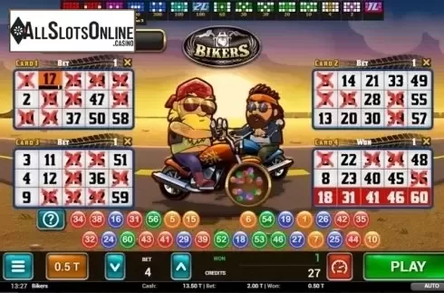 Game Screen 2. Bikers Bingo from MGA