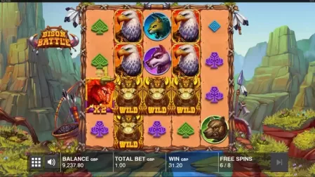 Bison Battle slot screenshot 6