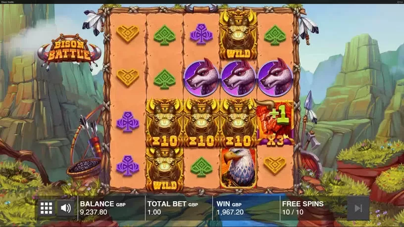 Bison Battle slot screenshot 4