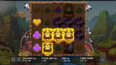 Bison Battle slot screenshot 3