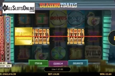 Win Screen. Blazing Trails from HungryBear