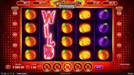 Burning Power slot screenshot 3