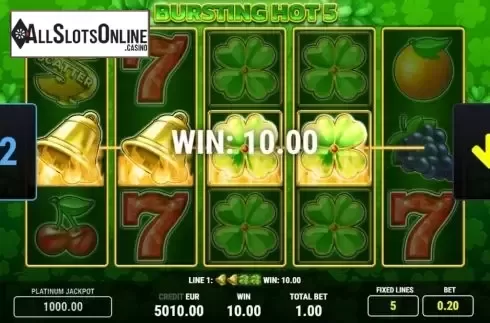 Win Screen 2. Bursting Hot 5 from Fazi