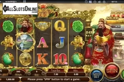 Reel Screen. Cai Shen Dao (SimplePlay) from SimplePlay
