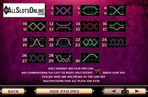 Paytable 2. Cherry Love from Playtech
