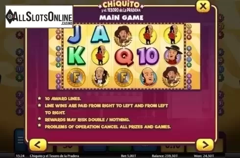 Main Game. Chiquito y el tesoro de la pradera from MGA