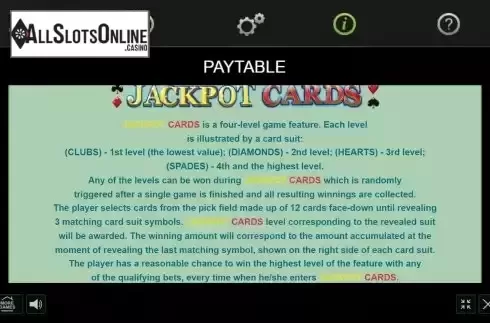 Game Feature screen