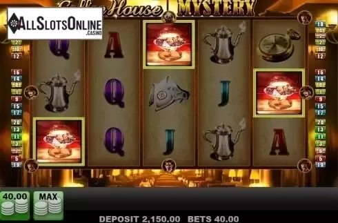Scatter win screen. Coffee House Mystery from Merkur
