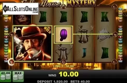 Wild win screen. Coffee House Mystery from Merkur