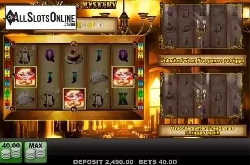 Free spins screen. Coffee House Mystery from Merkur