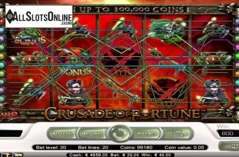Screen3. Crusade of Fortune from NetEnt