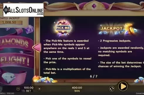 Features screen