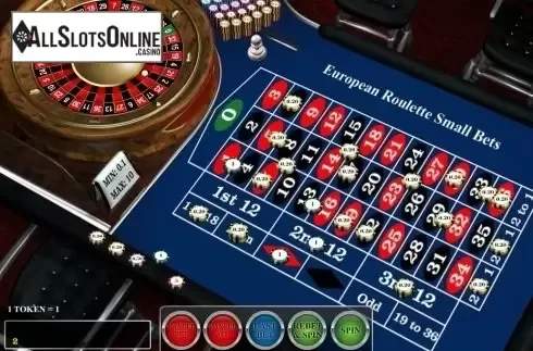 Game Screen. European Roulette Small Bets (iSoftBet) from iSoftBet