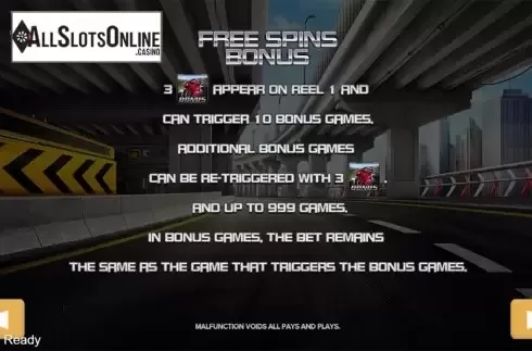 Paytable 2. Fast Drift from PlayStar
