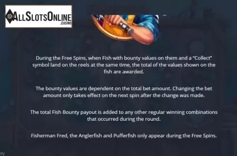 Game Rules 1. Fishermans Bounty from Pariplay