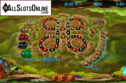 Paytable. Flamy's Roulette (R. Franco) from R. Franco