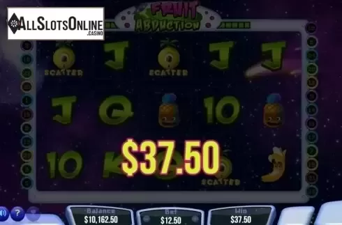 Win Screen. Fruit Abduction from Pariplay