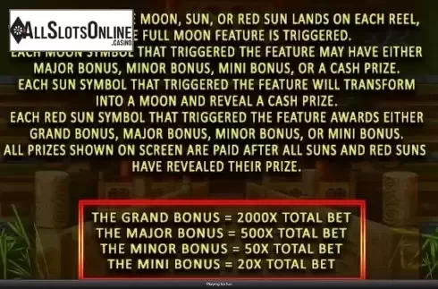 Full moon feature screen