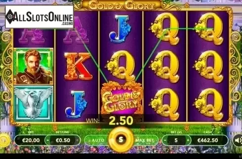 Win Screen. Gold and Glory (Slotmotion) from Slotmotion