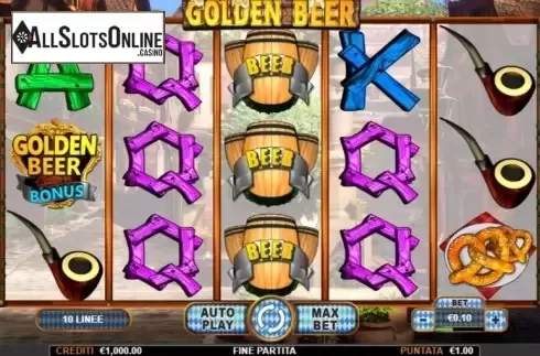Reel screen. Golden Beer from Nazionale Elettronica