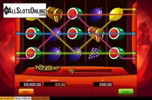 Reel screen. Golden Treasure from Apollo Games