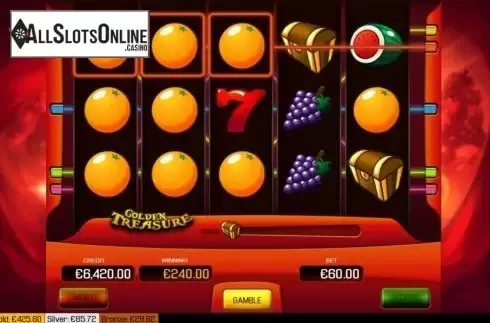 Win screen 2. Golden Treasure from Apollo Games