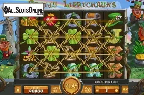 Reels screen. Greedy Leprechauns from X Card