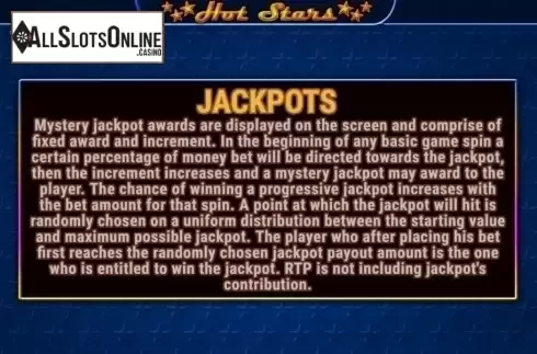 Jackpots. Hot Stars (Fazi) from Fazi