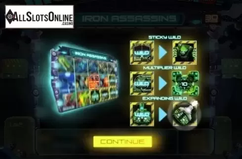 Screen 1. Iron Assassins from Spinomenal