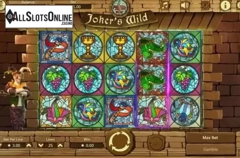 Reels screen. Joker's Wild from Booming Games