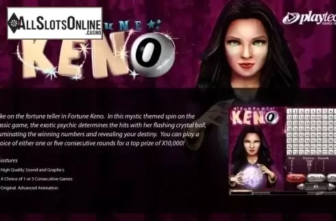 Screen1. Keno (Playtech) from Playtech