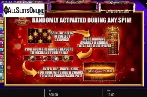 Jackpot Info. King Spin Deluxe from Blueprint