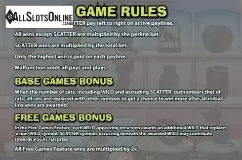 Paytable 1. Kitty Living from KA Gaming