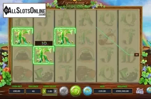 Win Screen 1. Leprechaun Reels from ReelNRG