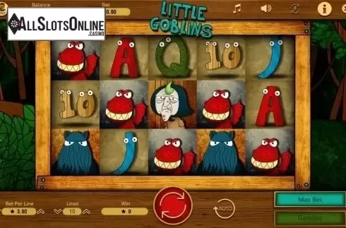 Reel screen. Little Goblins from Booming Games
