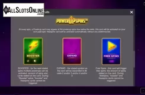 Game Features screen