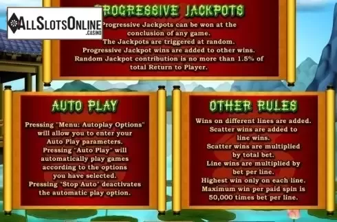 Rules. Lucky 8 (RTG) from RTG