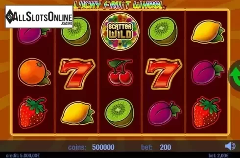 Reel screen. Lucky Fruit Wheel from Swintt