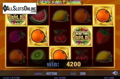 Game workflow . Lucky Fruit Wheel from Swintt